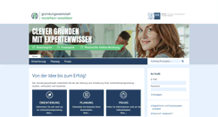 Desktop Screenshot of gruendungswerkstatt-nrw.de